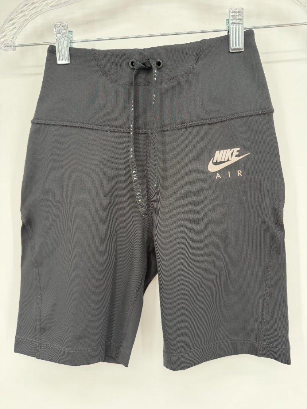 Nike Air Dri-FIT Women's Black High Rise Biker Shorts Size XS Running Training